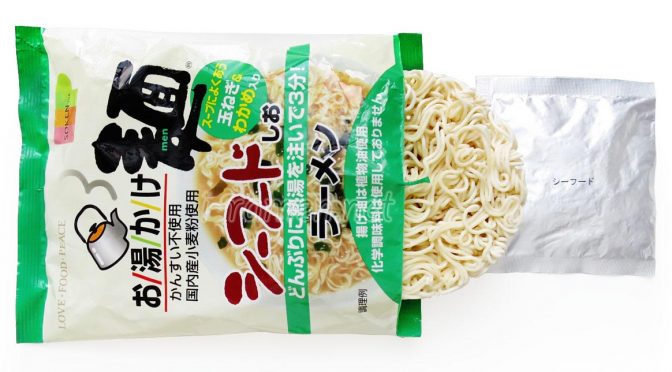 No.5909 創健社 お湯かけ麺 シーフードしおラーメン