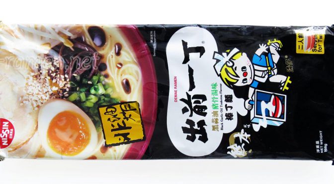 No.6566 日清食品 (Hong Kong) 出前一丁 棒丁麵 黒蒜油猪骨湯