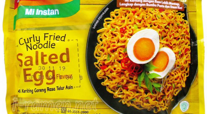 No.6570 Indomie (Indonesia) Premium Collection Curly Fried Noodle Salted Egg Flavour