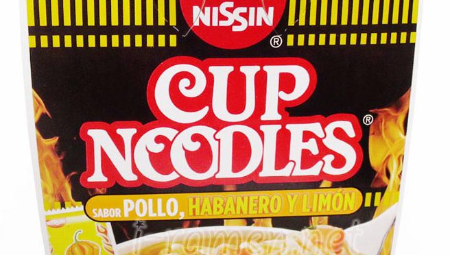 No.6601 Nissin Foods (México) Cup Noodles Sabor Pollo, Habanero y Limón