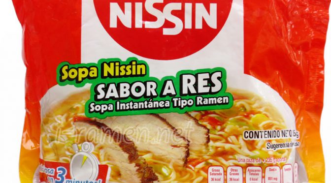 No.6656 Nisins Foods (USA) Sopa Nissin Sabor a Res（中米向け）