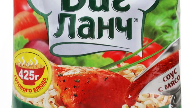 No.7033 Биг Ланч (Россия / Russia) Лапша с Тушеной Курицей и Луком