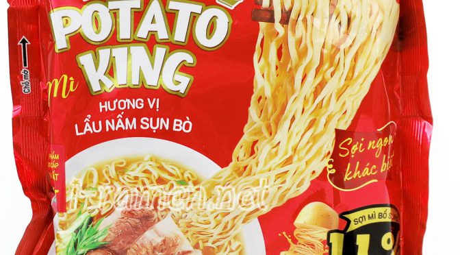 No.7211 Acecook Vietnam (Vietnam) Mì Potato King Hương Vị Lẩu Nấm Sún Bò