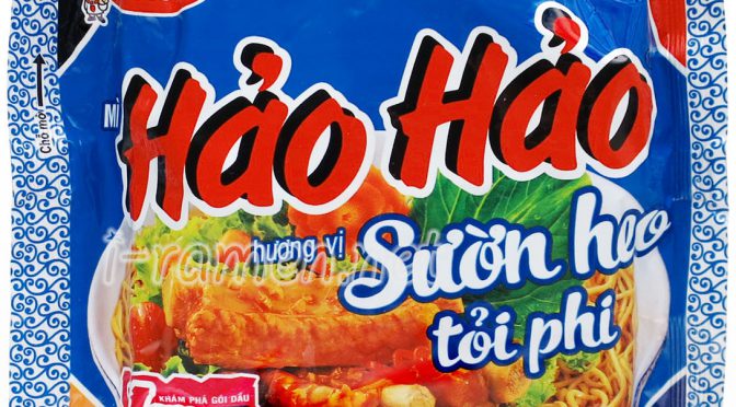 No.7266 Acecook Vietnam (Vietnam) Mì Hảo Hảo Sườn Heo Tỏi Phi