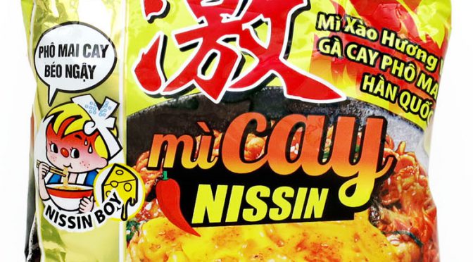 No.7282 Nissin Foods Vietnam (Vietnam) Mì Cay Nissin (Gói) Mì Xào Gà Cay Phô Mai Hàn Quốc