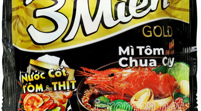 No.7308 3Miến Gold (Vietnam) Mì Tôm Chua Cay