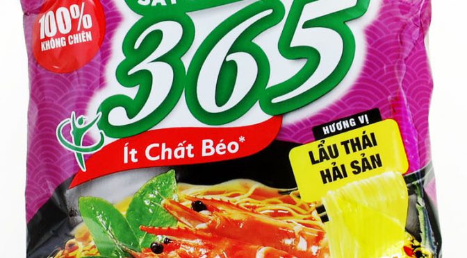 No.7312 Nissin Foods Vietnam (Vietnam) Mì Không Chiên 365 Lẩu Thái Hải Sản